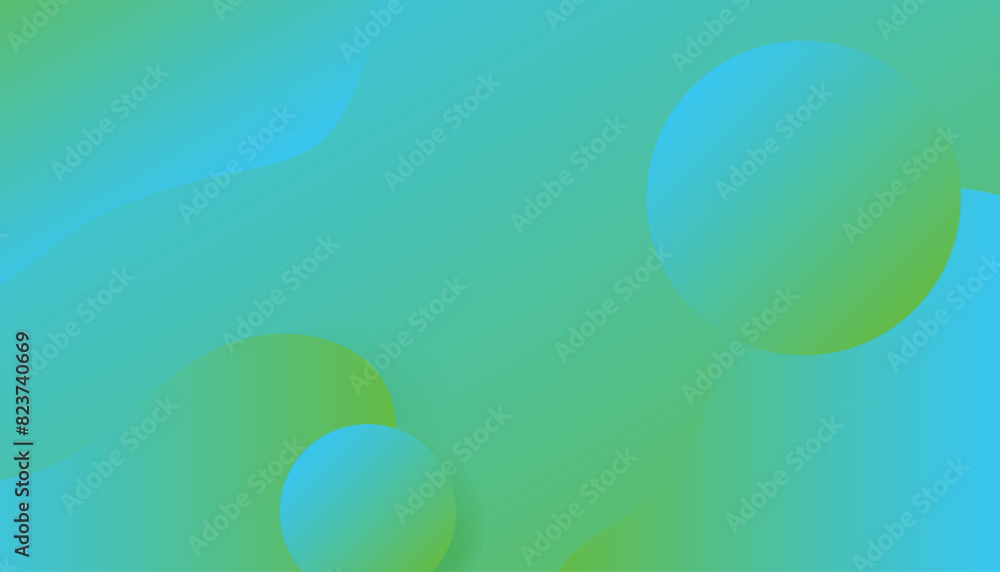Abstract green background. Fluid shapes composition. Vector template minimalist poster, pop art flyer, print, web banner Abstract green background. Fluid shapes composition. Vector template minimalist poster, pop art flyer, print, web banner