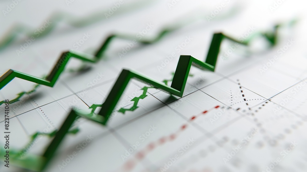 Isolated line graph with a green upwardpointing arrow, white background, financial growth concept, copy space, highresolution stock photo Isolated line graph with a green upwardpointing arrow, white background, financial growth concept, copy space, highresolution stock photo