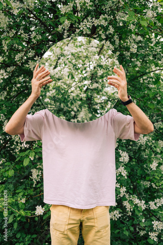 Creative male portrait with...