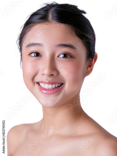 Young and beautiful asian hong kong chinese japanese korean girl transparent background