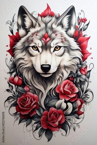 The wolf in the rose garden