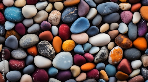 Vintage Colorful Pebble Background