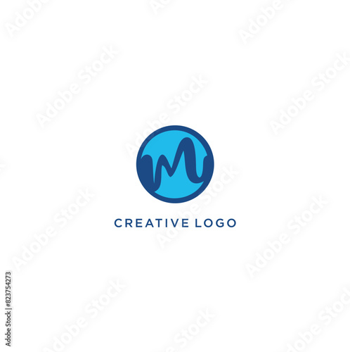 Simple Elegant M Letter Logo Symbol Icon
