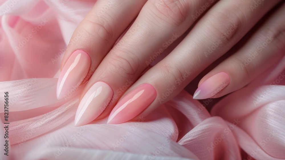 woman's hands with an elegant manicure in pastel colors generative ai woman's hands with an elegant manicure in pastel colors generative ai