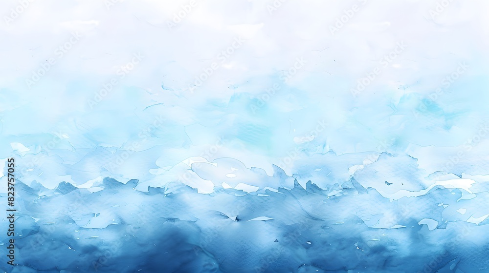 Fototapeta premium Enhancing searchability and visibility of blue watercolor photos in stock image databases