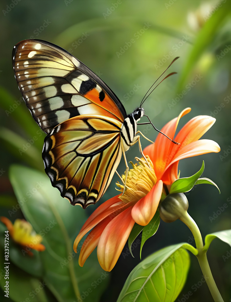 Obraz premium ismenius tiger butterfly heliconius ismenius pol