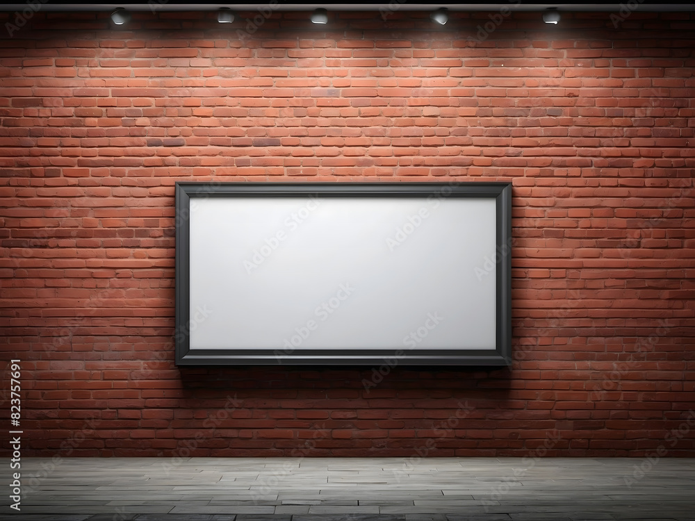 Billboard on a red brick wall for advertising on the black Friday sale and web banner design. Billboard on a red brick wall for advertising on the black Friday sale and web banner design.