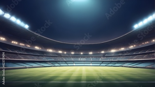 Sports stadium background template - AI generated