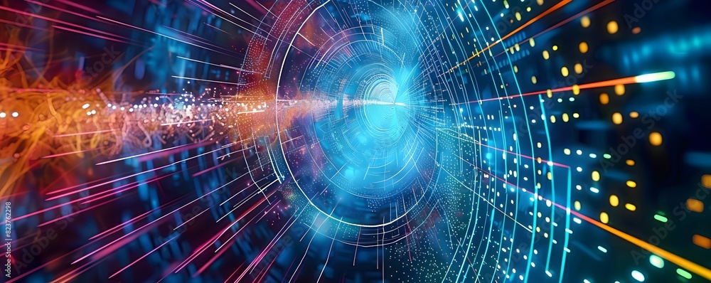 Ideal digital backdrop for technological operations involving neural networks, AI, data transmission, and encryption Ideal digital backdrop for technological operations involving neural networks, AI, data transmission, and encryption