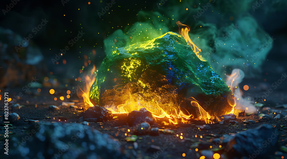 Obraz premium fire in the fire