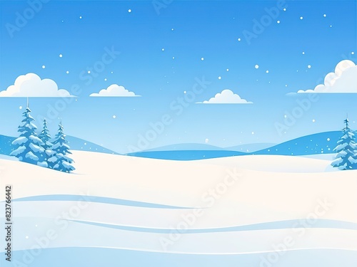 snow sky Picture for background. Vector illustration