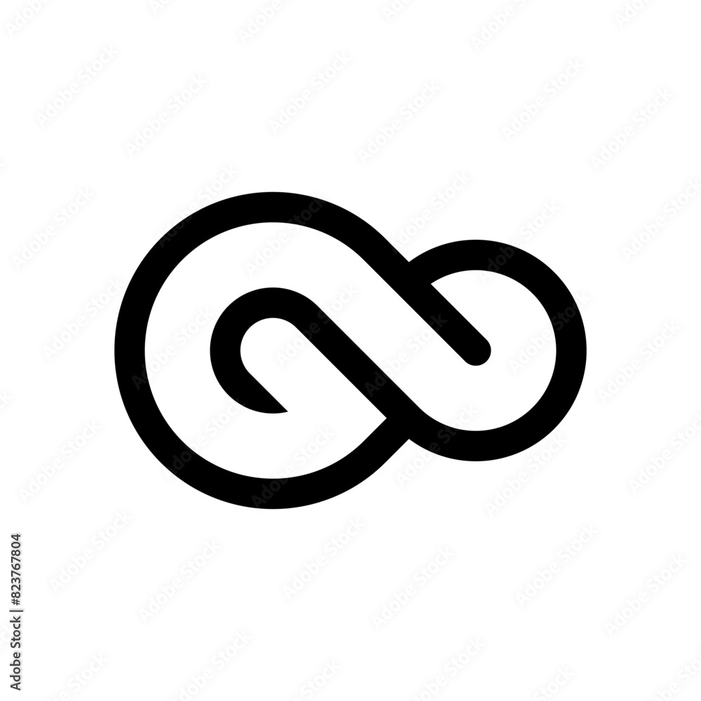 Letter G infinity creative line logo design Letter G infinity creative line logo design