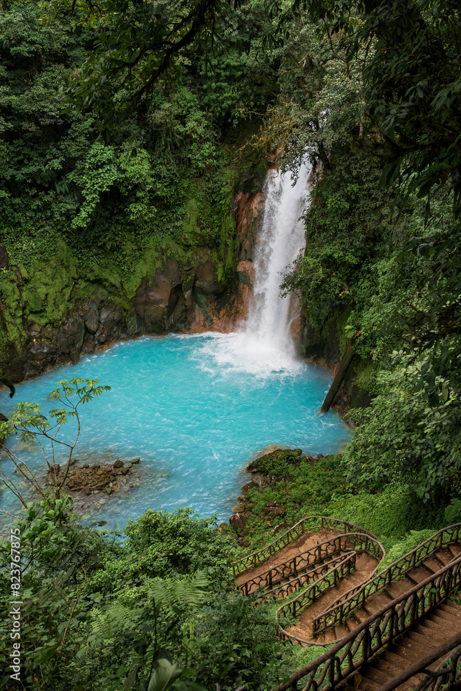 Rio Celeste waterfall in Costa Rica Rio Celeste waterfall in Costa Rica