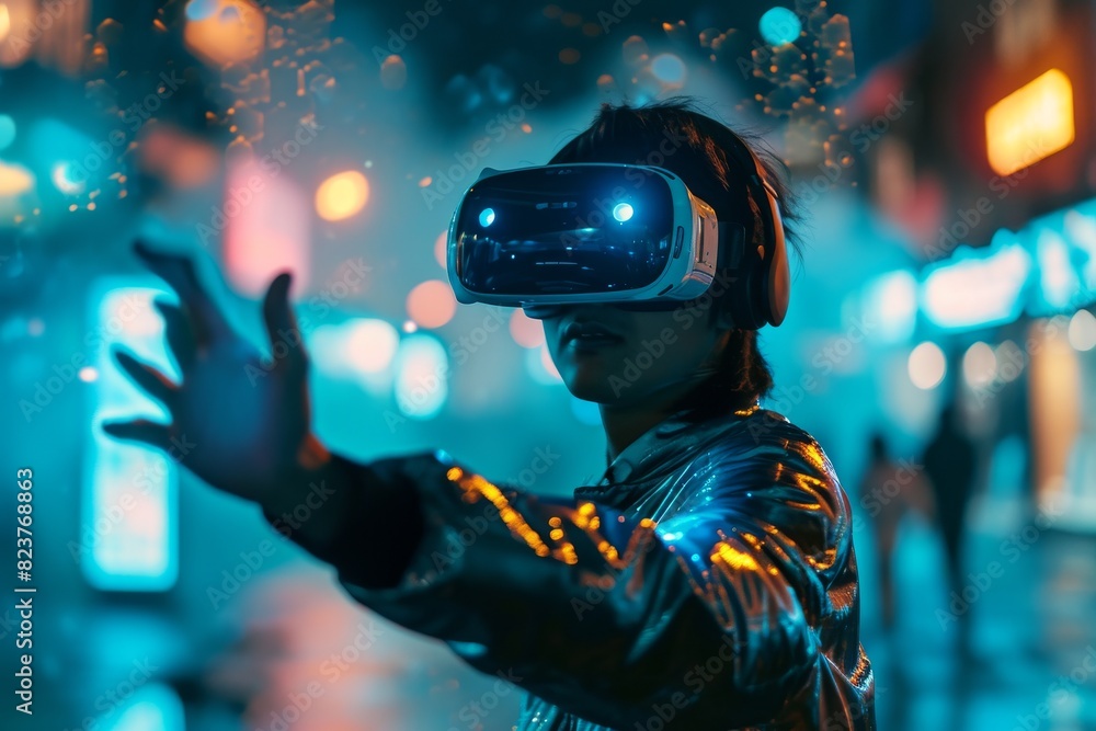 A tech visionary unveiling a revolutionary device technology, AI generated A tech visionary unveiling a revolutionary device technology, AI generated
