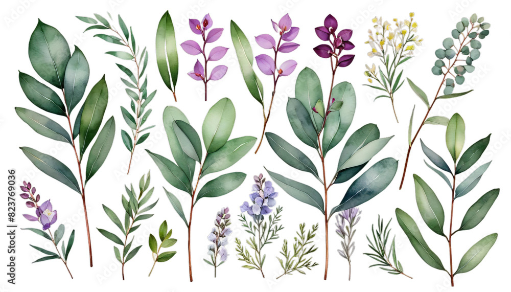 botanical elements orchid rbs branches leaves set design clipart wildflowers eucalyptus floral watercolor illustration background beautiful beauty bloom blooming blossom blueberry botany bouquet bud botanical elements orchid rbs branches leaves set design clipart wildflowers eucalyptus floral watercolor illustration background beautiful beauty bloom blooming blossom blueberry botany bouquet bud