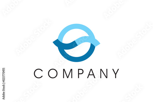 Circle logo connection communication logo design and business name ideas 