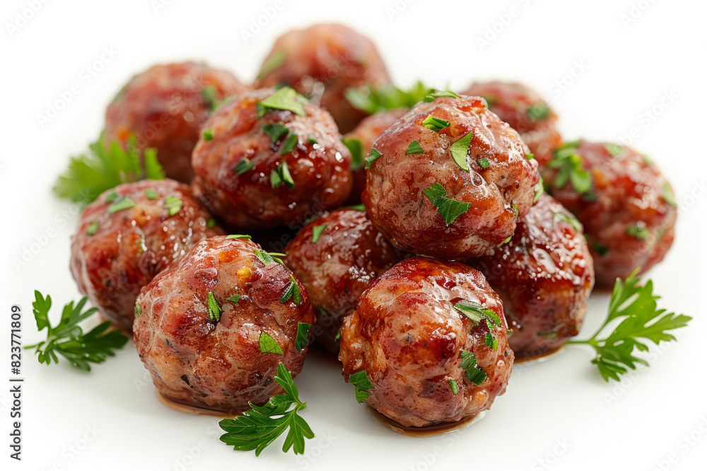Stack of Meatballs on White Background
Stack of Meatballs on White Background