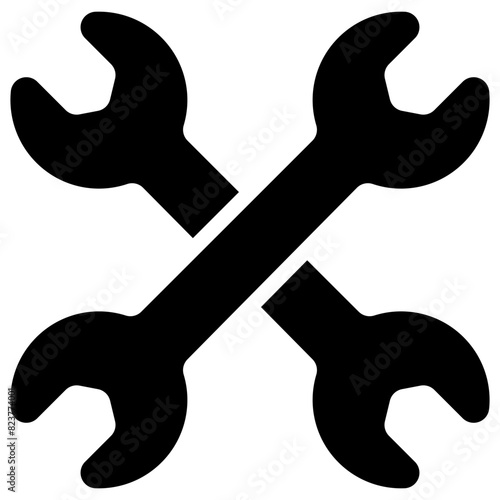 wrench solid icon