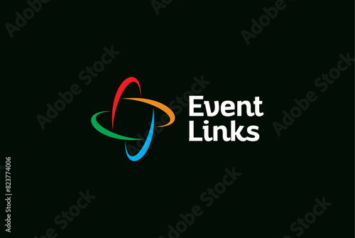 science logo Colorful event links logo design and business name ideas 