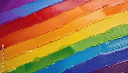 texture of oil paint colors of lgbt flag, pride month, background wallpaper