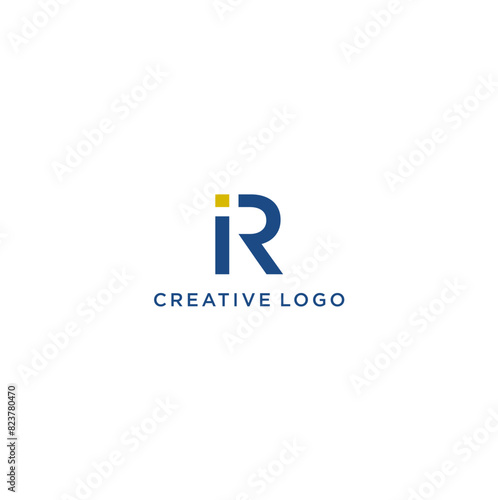 Modern Initial Letter R Logo. Can Be Used for Business Logos and Branding. Flat Vector