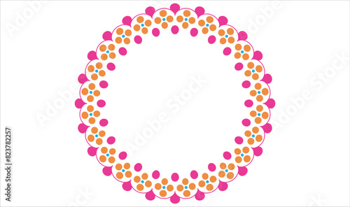 Wallpaper Mural Decorative line art frame for design template Torontodigital.ca