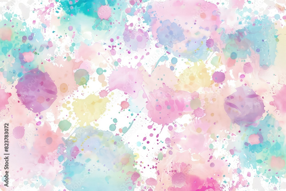 Colorful watercolor splash background. Abstract soft pastel color.