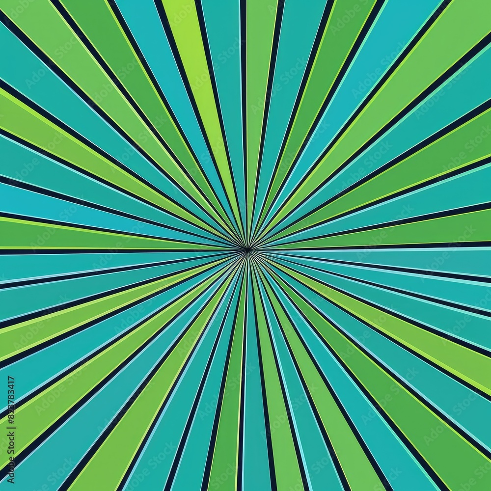 Fototapeta premium Green and blue radial background.