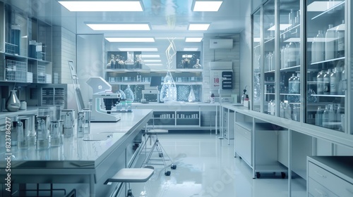 chemistry, science laboratory background. test tubes in a modern laboratory, analytics, medical