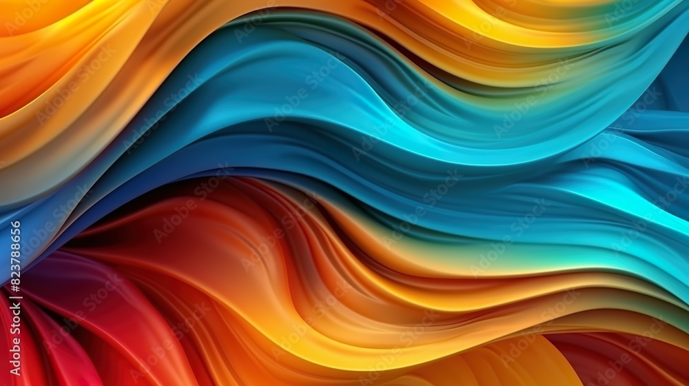 Abstract background with rainbow cream swirls. Bright melting creamy surface with mixing colors. Soft ice cream textured decoration flowing folds. Header illustration for banner design. Generative AI. Abstract background with rainbow cream swirls. Bright melting creamy surface with mixing colors. Soft ice cream textured decoration flowing folds. Header illustration for banner design. Generative AI.