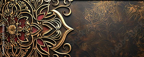Arabic Ornamental Patterned Background of Islamic Mosque