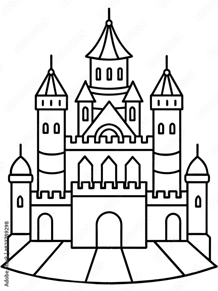 illustration of a castle illustration of a castle