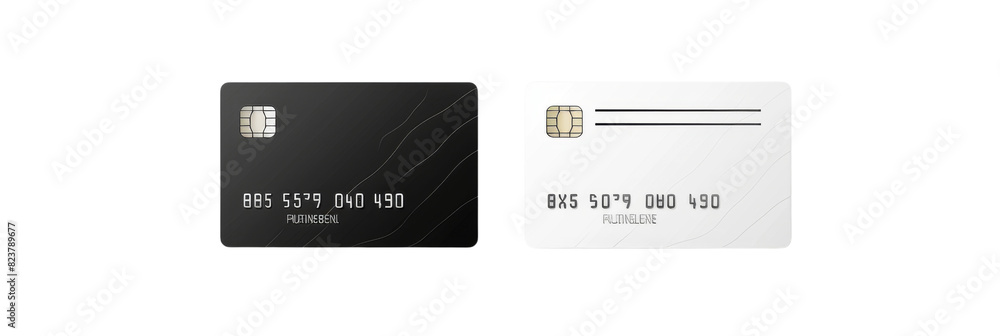 Fototapeta premium Credit card mockup on white background