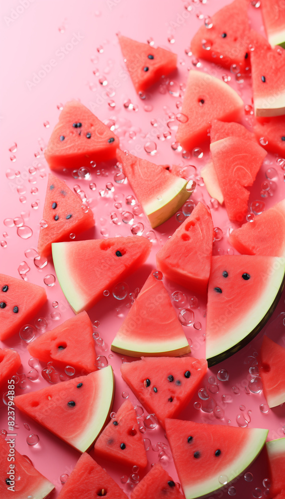 Fresh watermelon slices Fresh watermelon slices