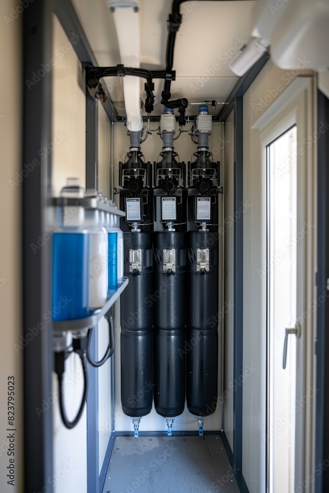 Naklejka premium Advanced Water Filtration and Disinfection Unit