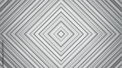 Dynamic Geometric 3D Rhombic Pattern. White Corporate Abstract Background. Looped video. photo