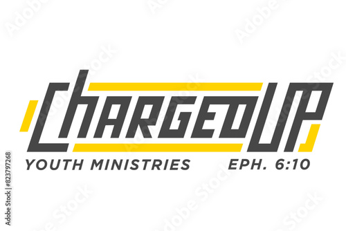 Charged Up Youth Ministry Battery Church Logo