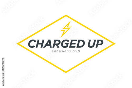 Charged Up Youth Ministry Emblem Church Logo