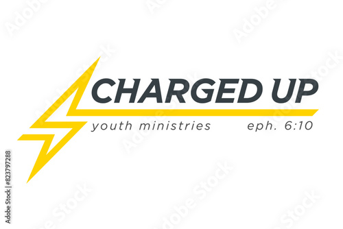 Charged Up Youth Ministry Church Logo