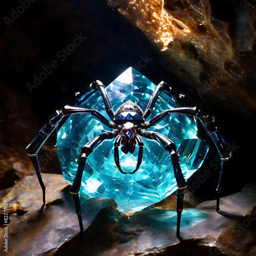 spider in the cave