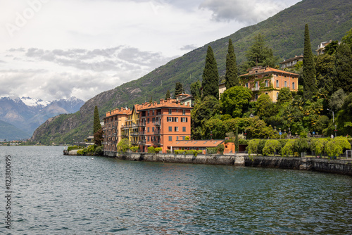 apartments on the water in bellano on lake como italy photo