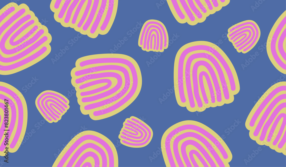 Cute rainbow pattern background vector design