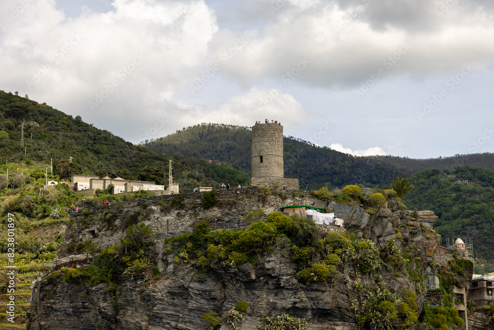 ruins of the castle near monterosso italy ruins of the castle near monterosso italy