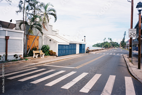 Lahaina town on Maui, Hawaii film photographs photo