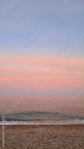 Sunset over the sea