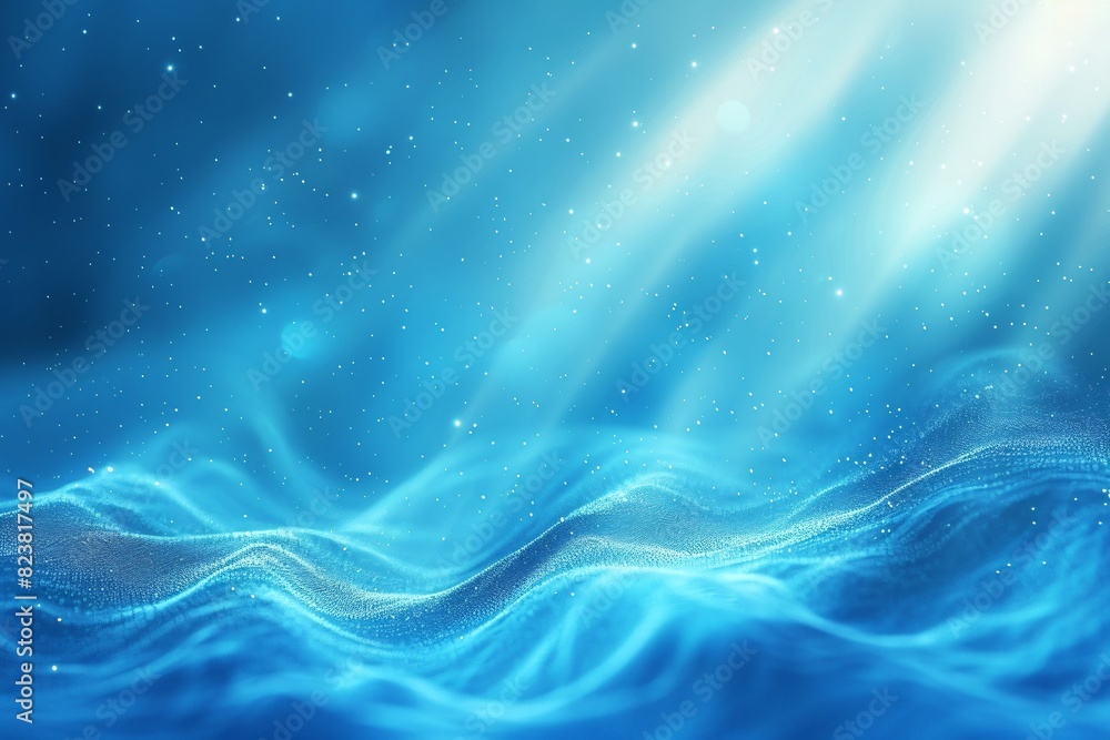 Fototapeta premium Blue Abstract Beam Business Background