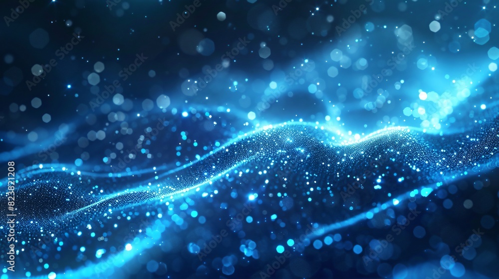 Blue Abstract Particle Business Technology Background Blue Abstract Particle Business Technology Background