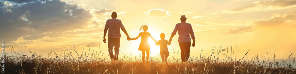 A realistic image of family support. A realistic image of family support.