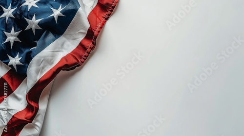 American Flag on White Surface photo