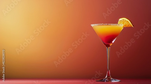 Refreshing Orange Juice With Slice of Orange